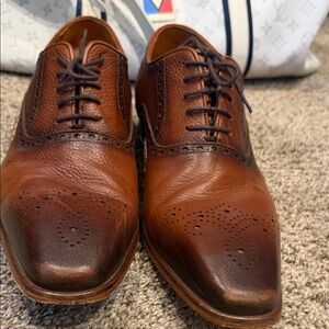 Elegant Brown Leather Men's Dress Shoes